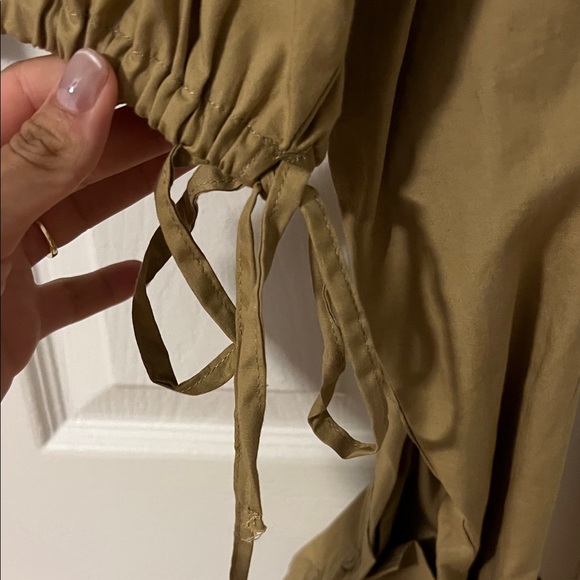 H&M Brown Cropped Button-Down Shirt - Picture 4 of 6